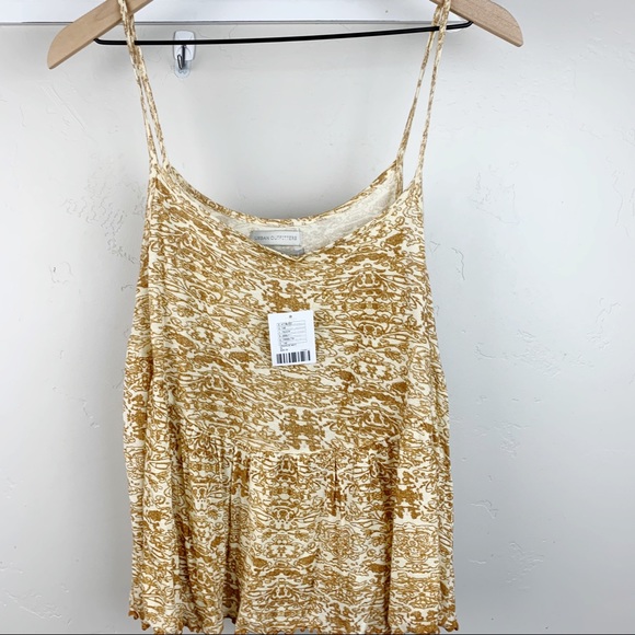 Urban Outfitters Yellow Peplum Tank NWTs sz Med - Picture 3 of 8